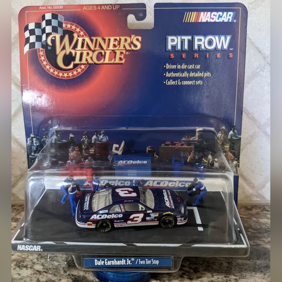 NIB 1999 NASCAR Winners Circle Pit Row Dale Earnhardt Jr. Two Tire Stop - Picture 1 of 7